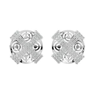 Jack Round Diamond Stud Earrings